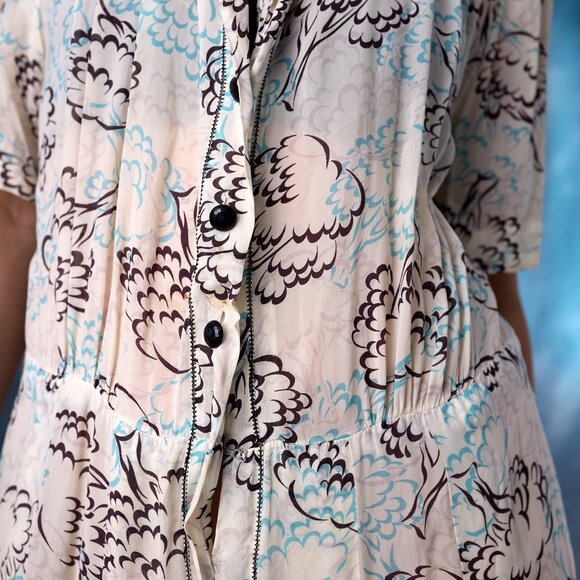 Vintage 1940's Silky Rayon Dress by Nelly Don - Picture 10 of 10